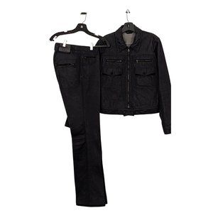 Vintage Prada Denim Jacket and Pant Set